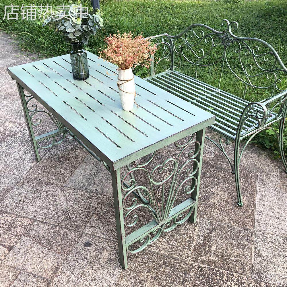 欧式花园桌椅户外桌阳台桌子餐厅休闲吧家用书桌茶几庭院花园长桌