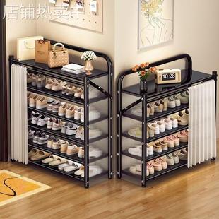 简易折叠鞋架子家用门口多层2025新款出租房用小窄免安装防尘鞋柜