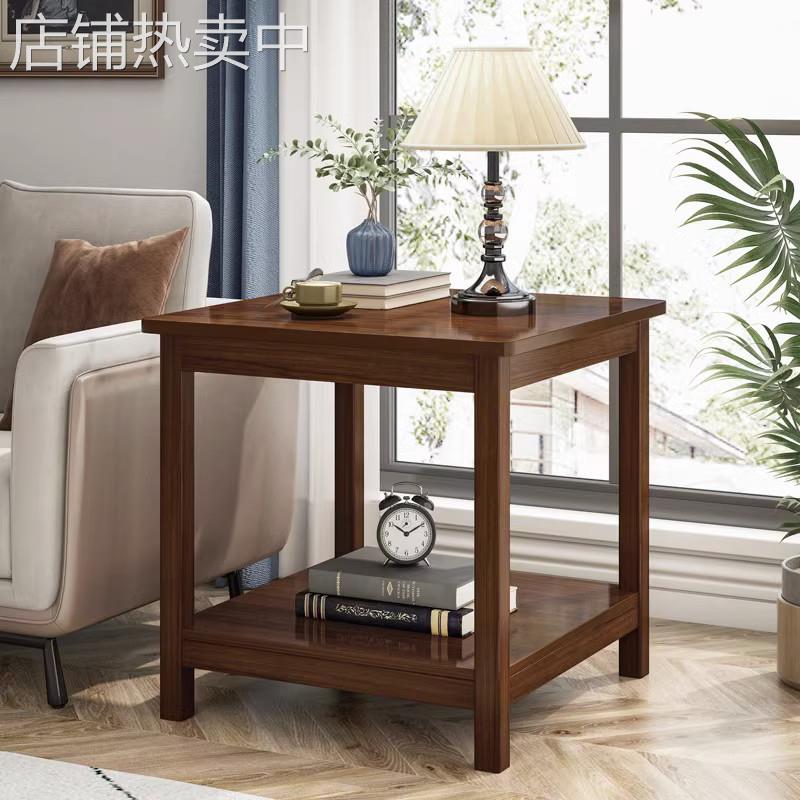 沙发边几边柜小茶几客厅小桌子小户型方几简约现代方桌双层置物架