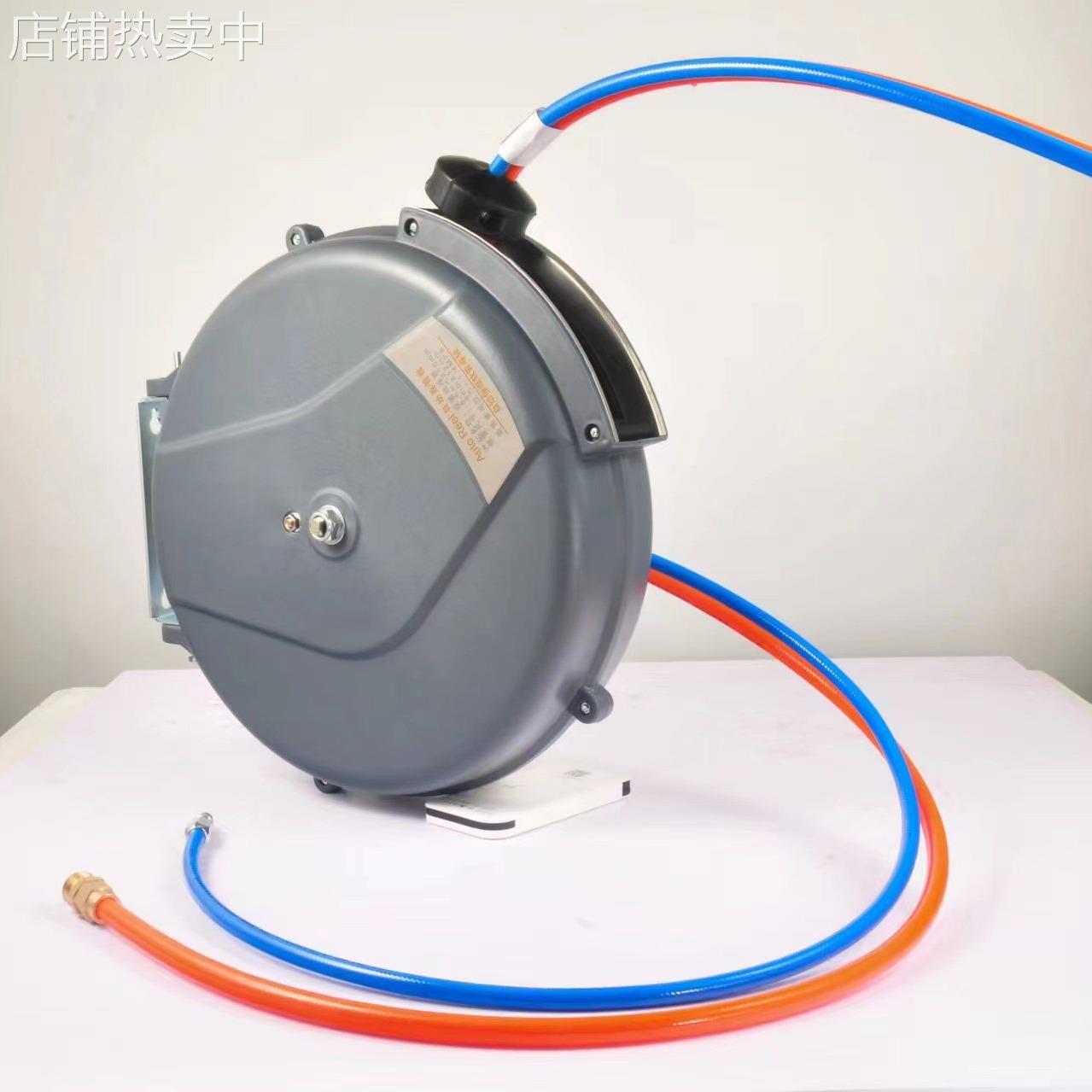 水汽双管泡沫鼓自动伸缩卷管器气动工具水气混合洗车鼓设备气鼓