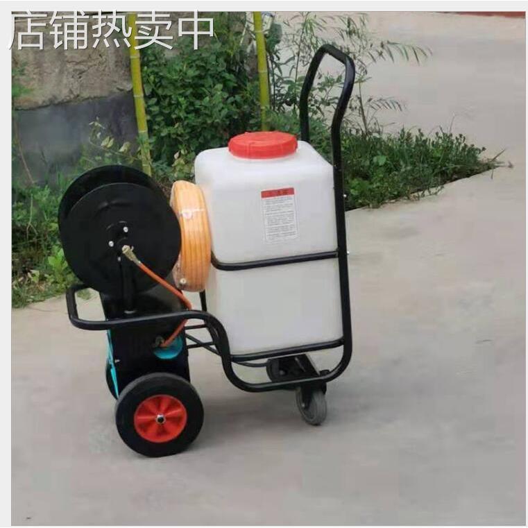 福建推车式喷雾器 60升自动卷管果园大棚大容量喷雾打药机 手推打