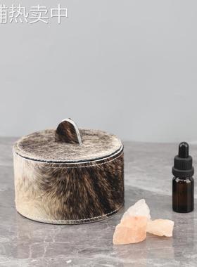 欧式轻奢高级感金属马毛无火香薰晶石扩香器卧室酒店软装家居饰品