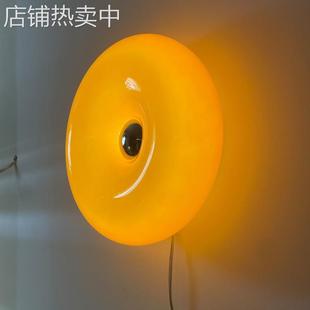 北欧网红中古风旺布利甜甜圈壁灯卧室触摸调光包豪斯床头氛围台灯