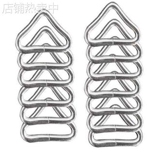 100个装现货金属3.8cm等腰三角形扣 手袋扣包带蹦床三角环铁线扣