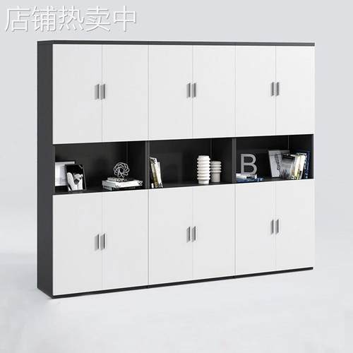 文件柜木质高柜老板办公室书柜简约现代资料柜背景柜子办公家具