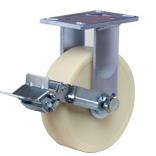 8寸尼龙刹车GF-200-BRF-MCD#6005zz X 2 : 铝制轮毂+聚氨酯 脚轮