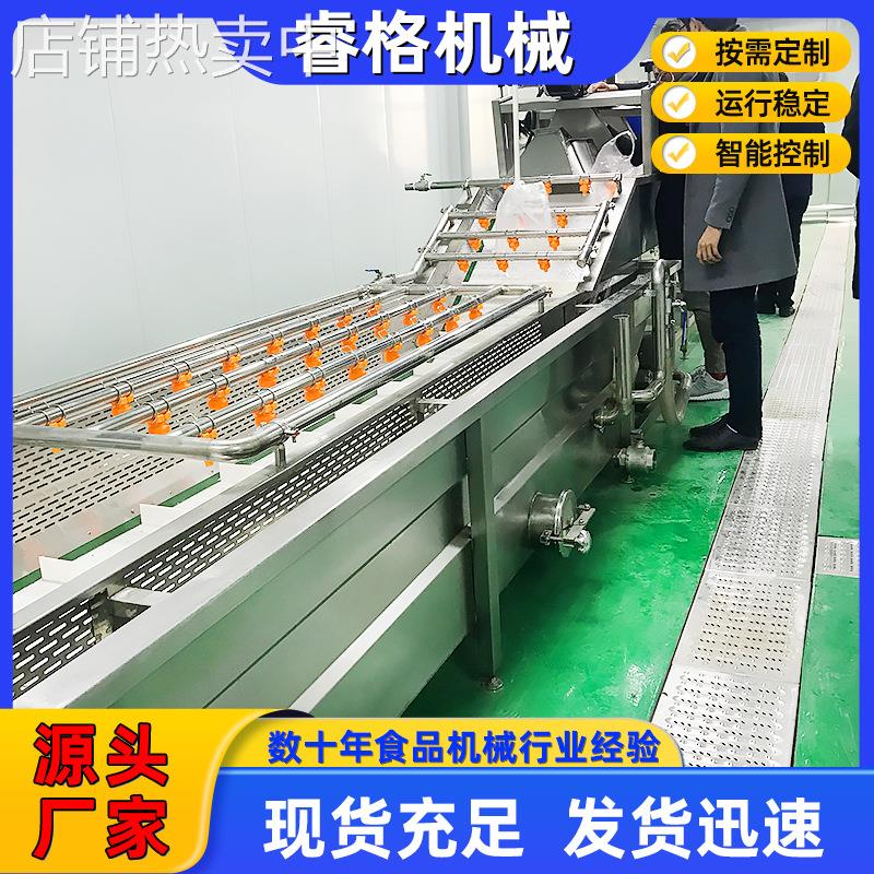 全自动辣椒气泡清洗机 全自动瓜果蔬菜清洗设备 鼓泡橘子洗果线