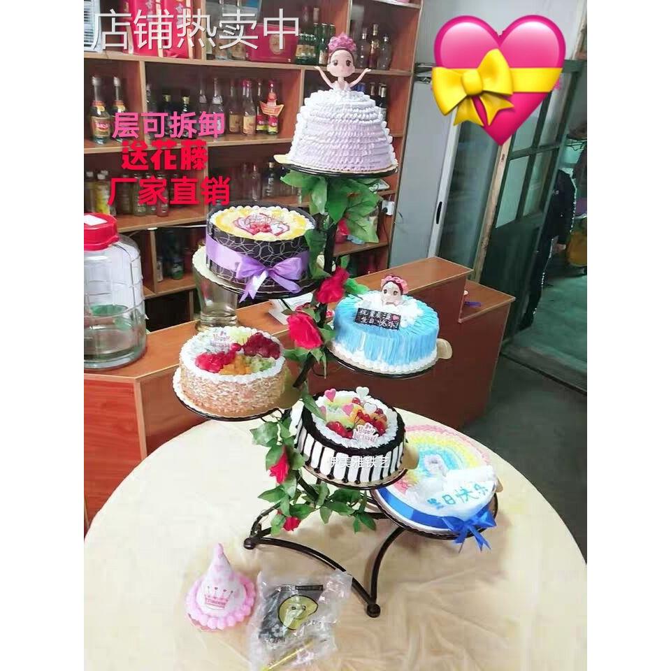 欧式铁艺多层蛋糕架子创意婚礼婚庆支架六层展示架五层甜品台托盘
