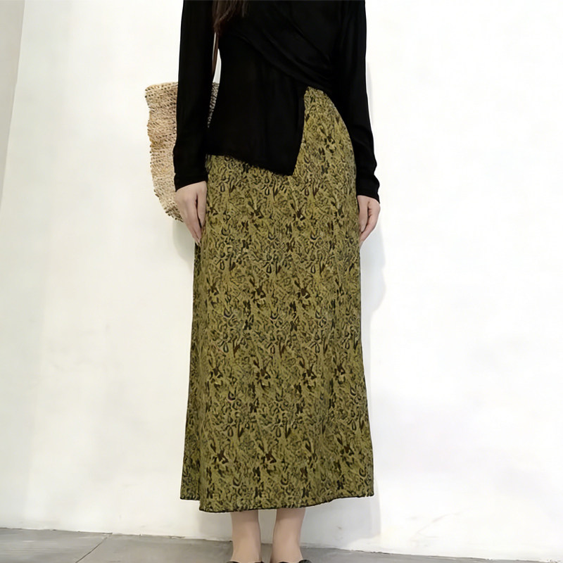 欧货高端定制黄绿色大码半身裙女2026早春新款高腰文艺风A字裙子,女装/女士精品,大码半身裙,淘宝优惠券,粉丝福利购,淘宝优惠卷
