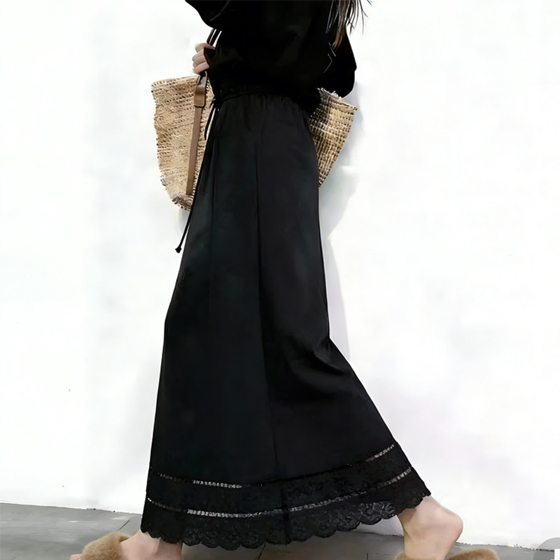 欧货高端定制黑色大码半身裙女2026早春新款镂空蕾丝轻熟风大摆裙,女装/女士精品,大码半身裙,淘宝优惠券,粉丝福利购,淘宝优惠卷
