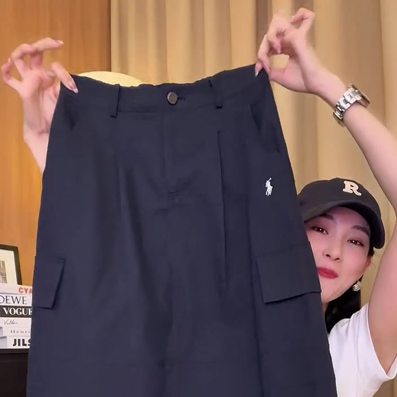 藏青色中长款花苞裙女2025夏季