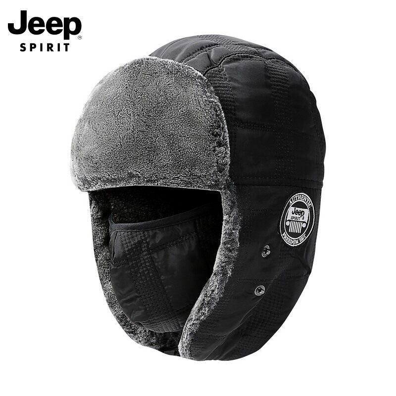 JEEP秋冬加绒防寒雷锋帽男女保暖
