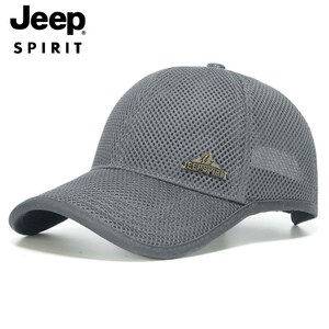 JEEP男士夏季网眼防晒透气鸭舌帽