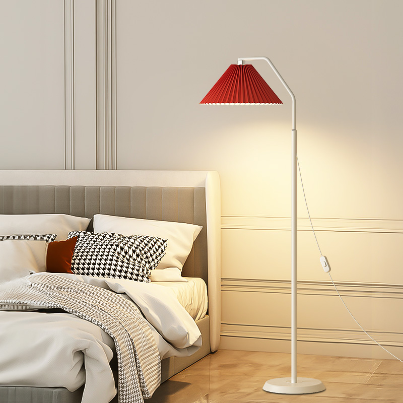 客厅卧室床头北欧百褶灯罩落地灯