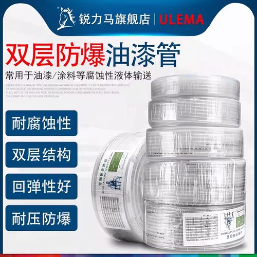 油漆管喷漆管耐腐蚀耐酸碱双层铁氟龙尼龙防爆油漆管涂料管油管 - 封面