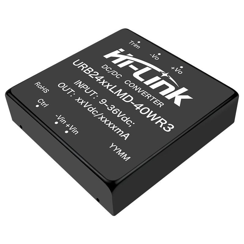 24V转5V隔离电源模块URB2405LMD-40WR3 DC-DC稳压输出短路保护