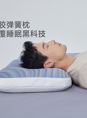 JACE乳胶弹簧枕头男学生宿舍护颈椎助睡眠单人枕睡眠专用新年送礼