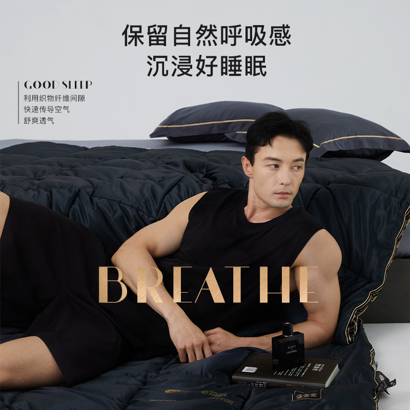 jace黑金被秋冬季保暖被芯舒适加厚被子