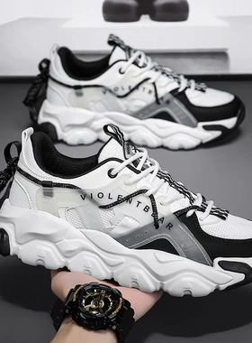 Violentbear/暴力熊新款时尚百搭情侣运动老爹鞋男女跑步鞋B1010