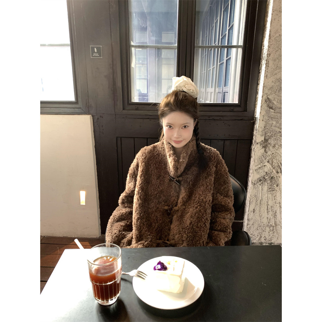 实拍实价~慵懒加厚小个子羊羔毛牛角扣皮毛一体外套,女装/女士精品,连衣裙,淘宝优惠券,粉丝福利购,淘宝优惠卷