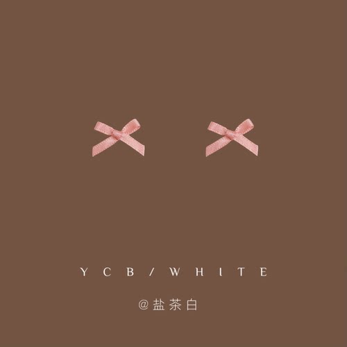 「初恋粉色系」蝴蝶结丝带耳钉~
