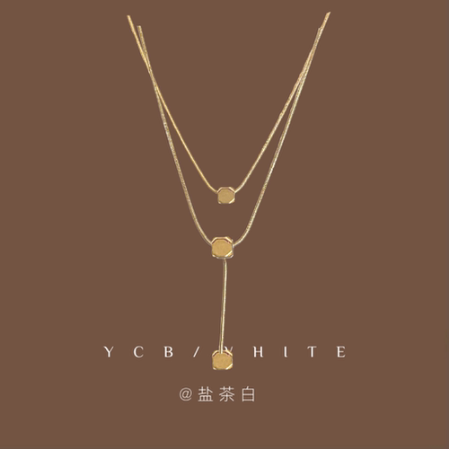 「方糖拿铁」双层项链~