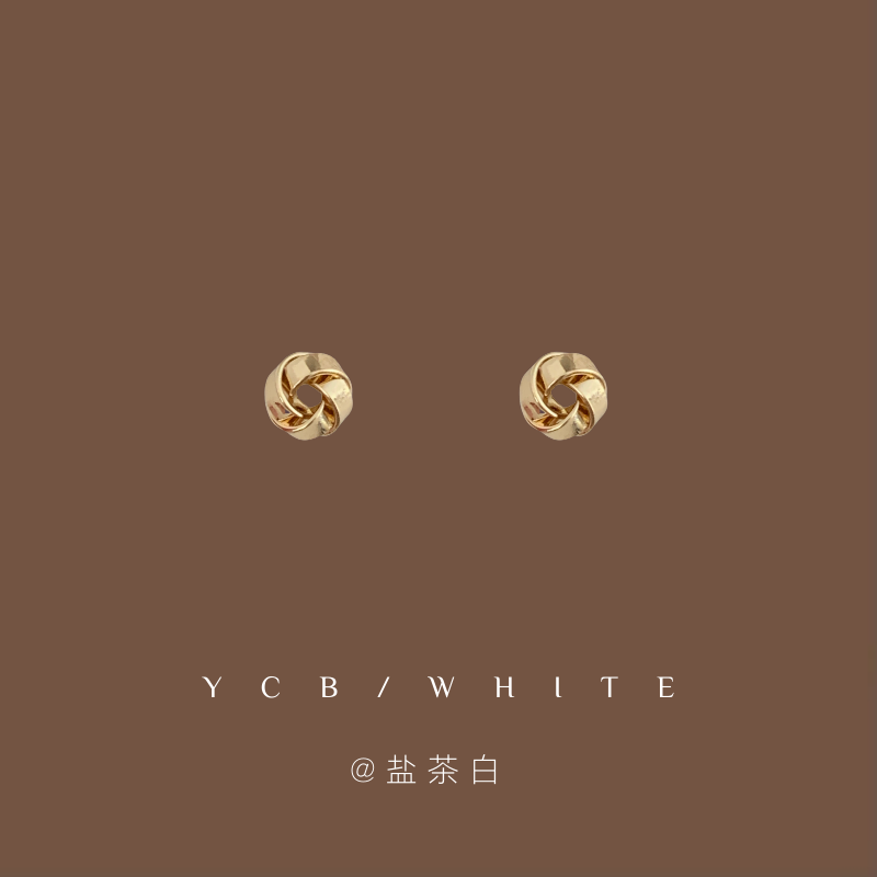 「小小结儿」小巧百搭金色打结耳钉925纯银小众冷淡风日常耳饰女,饰品/流行首饰/时尚饰品新,耳钉,淘宝优惠券,粉丝福利购,淘宝优惠卷