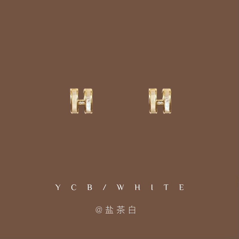 「唐顿千金」小众设计H耳钉！