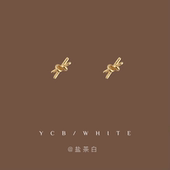 「小小结儿」睡觉不用摘 简约小巧mini耳钉925银针精致小众耳环