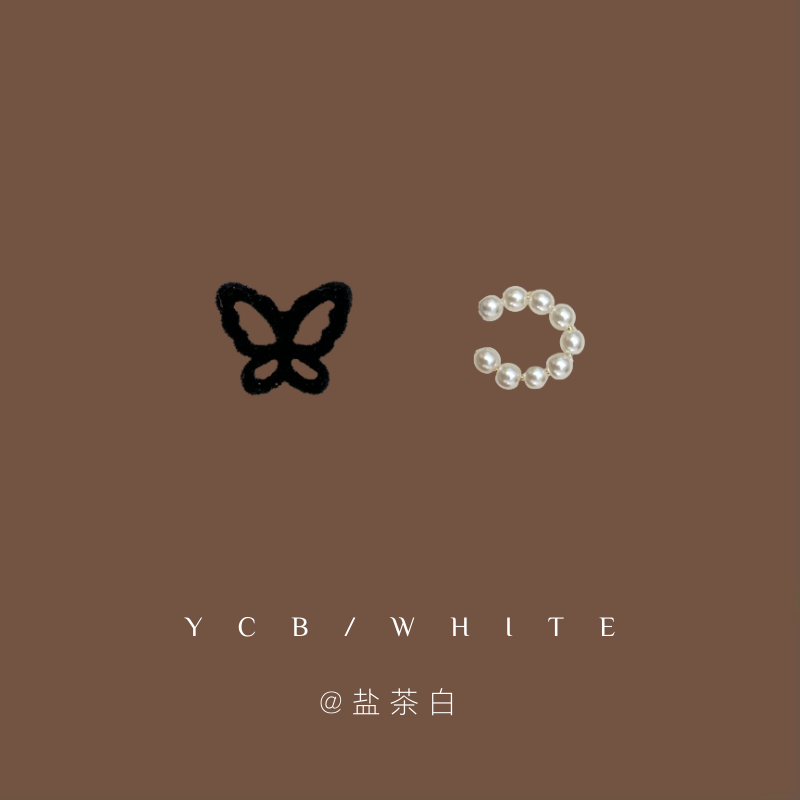 「美式甜心」蝴蝶珍珠耳饰套装！