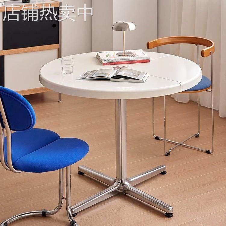 中古圆桌餐桌piretti plano folding table圆形设计师家用饭桌