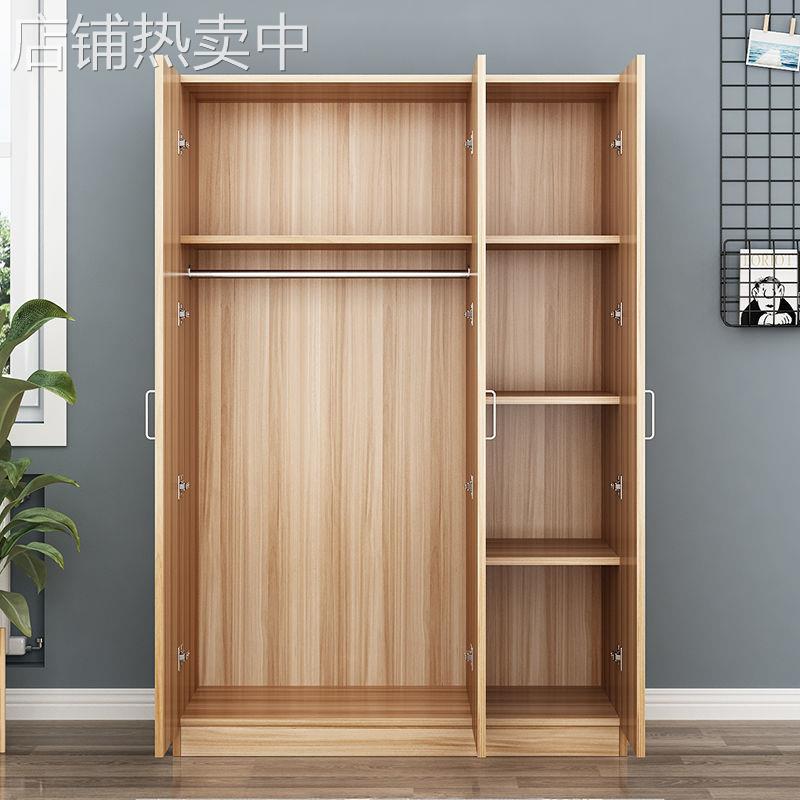 家用大衣柜现代经济型实木质板式卧室出租房简易收纳儿童组装新款