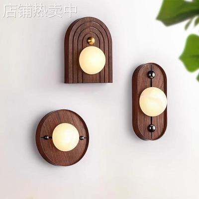 新款复古云石壁灯设计师客厅卧室装饰壁灯酒店床头走廊过道壁挂灯