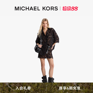 KORS 首降 MICHAEL 女士铆钉花卉蕾丝衬衫 杨紫同款 新品