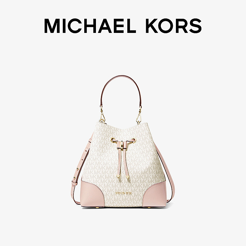 MK Mercer Gallery Bucket2020春夏新款中号老花水桶手提单肩女包