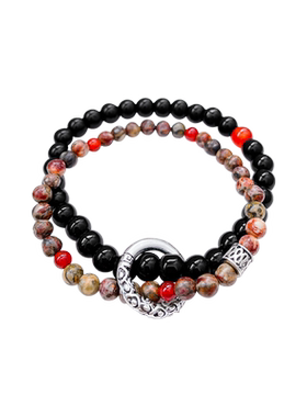 古风平安扣串珠手链女ins轻奢小众设计手串新中式复古高级感手饰