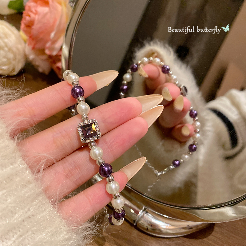 小众设计曼塔玫瑰施家珠珠手链