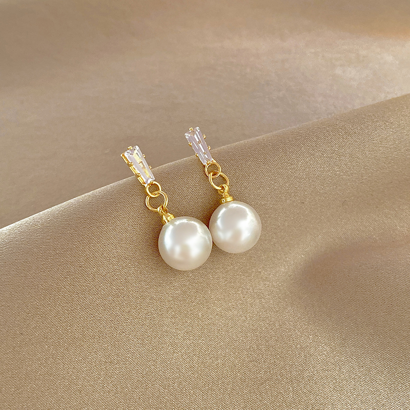 那片海复古巴洛克珍珠耳饰女