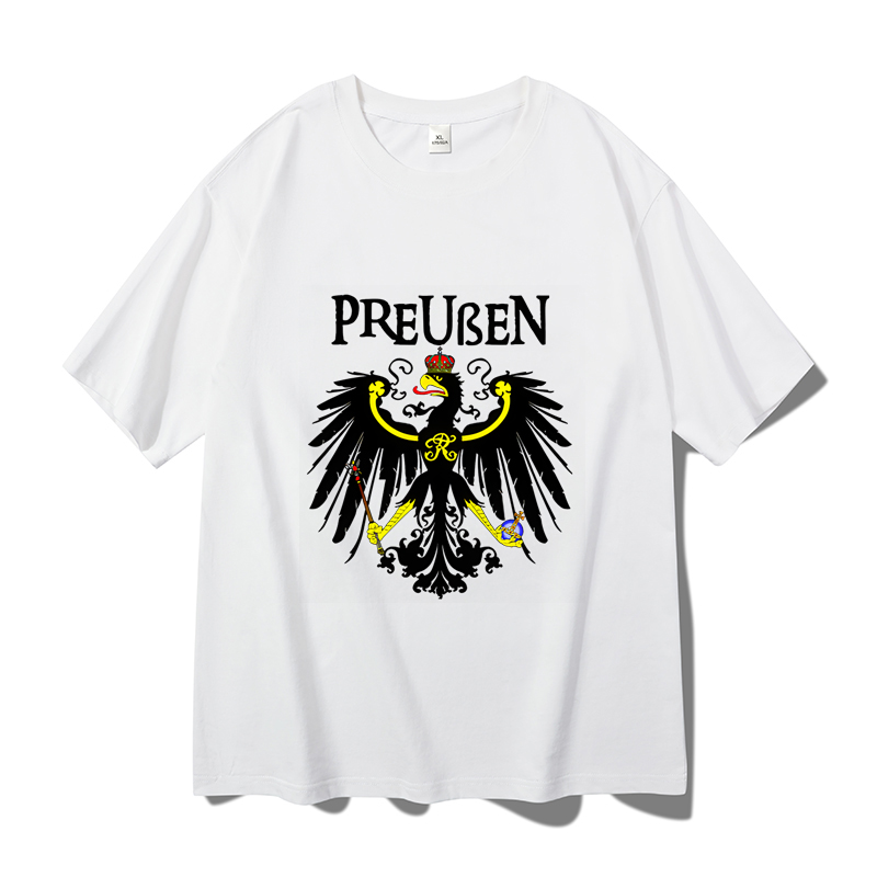 短袖夏季男铁十字微普鲁士