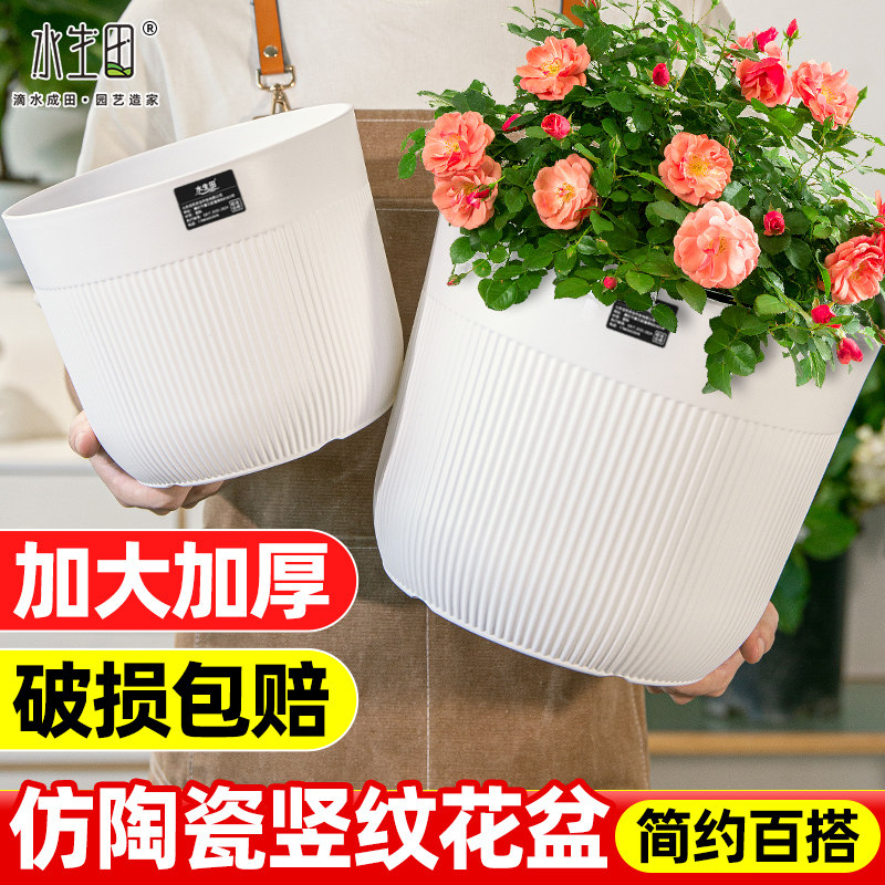 花盆家用塑料大号小加仑盆绿萝多肉蝴蝶兰花轻奢高级感仿陶瓷树脂,鲜花速递/花卉仿真/绿植园艺,花盆,淘宝优惠券,粉丝福利购,淘宝优惠卷