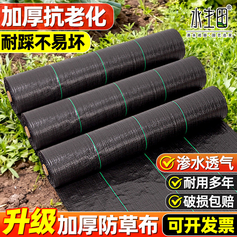 加厚防草布除草布耐用地膜地钉庭院果树果园专用透水渗水农用地布