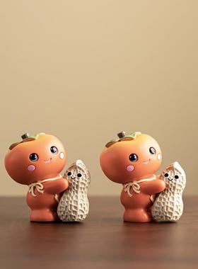 新年吉祥物好柿花生公司送礼年会企业朋友同事送礼伴手礼