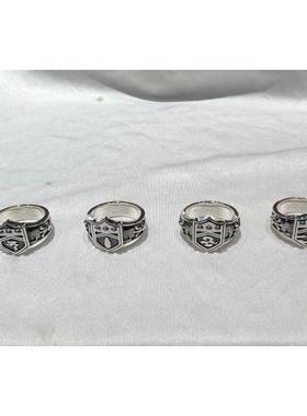 新款小众初代家庭教师彭格列戒指六守戒复古做旧高级个性独特指环