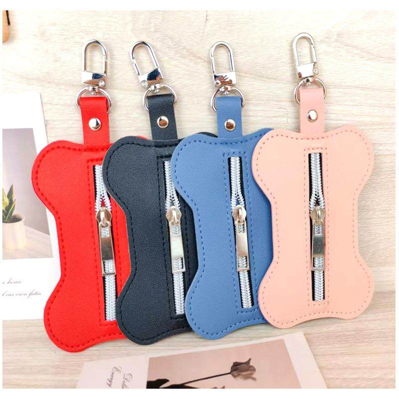 跨境新款皮革宠物拾便袋分配器遛狗捡屎袋收纳包骨头型宠物粪便袋,宠物/宠物食品及用品,拾便袋/拾便器,淘宝优惠券,粉丝福利购,淘宝优惠卷