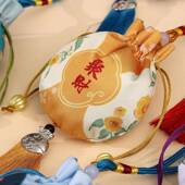 新款 端午香包刺绣祥云手提香囊可手提空袋汉服随身挂饰车载挂件