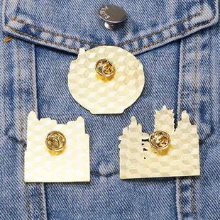 文创张家界旅游景点周边胸针天门山砂岩峰林武陵源书包扣合金徽章