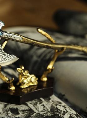 新品战神维京利维坦战斧头生日礼物送爸爸领导男朋友微兵摆件好友