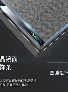 国际电工大板灰色开关墙壁墙上插座面板家用86型多孔一开五孔七孔