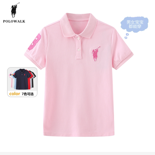 POLOWALK童装新款夏季短袖T恤衫