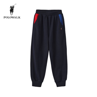 POLOWALK运动休闲男童束脚卫裤潮